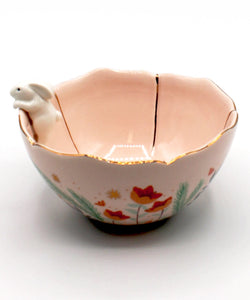 SECRET GARDEN RABBIT BOWL - BEIGE