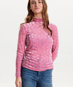 NUMPH | JOHANNA HIGH NECK - PINK FROSTING