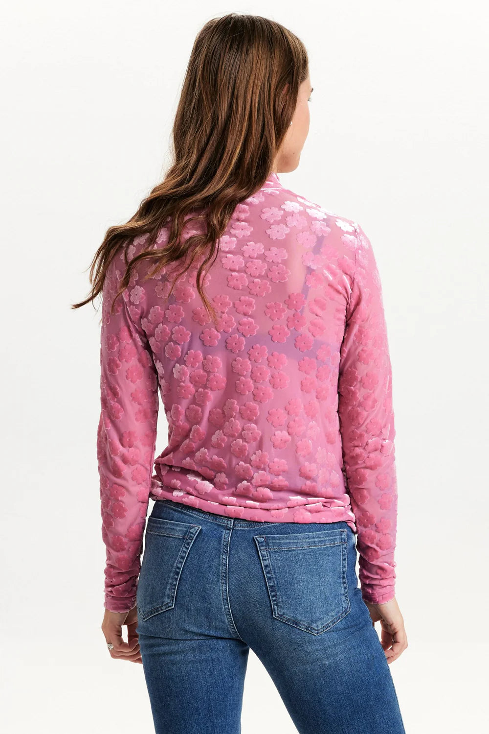 NUMPH | JOHANNA HIGH NECK - PINK FROSTING