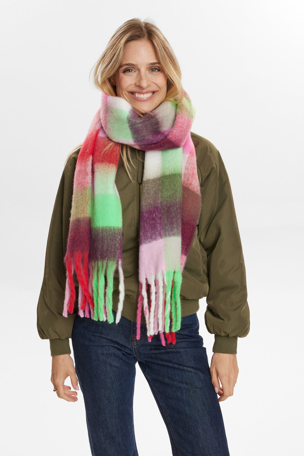NUMPH | SASHA SCARF - FANDANGO PINK