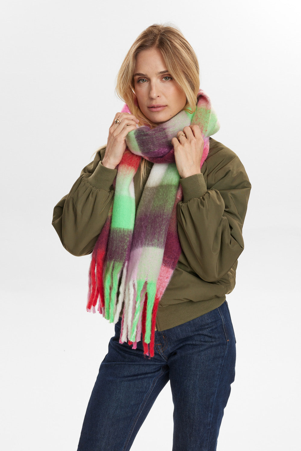 NUMPH | SASHA SCARF - FANDANGO PINK