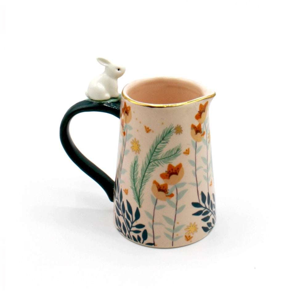 SECRET GARDEN RABBIT JUG - WHITE