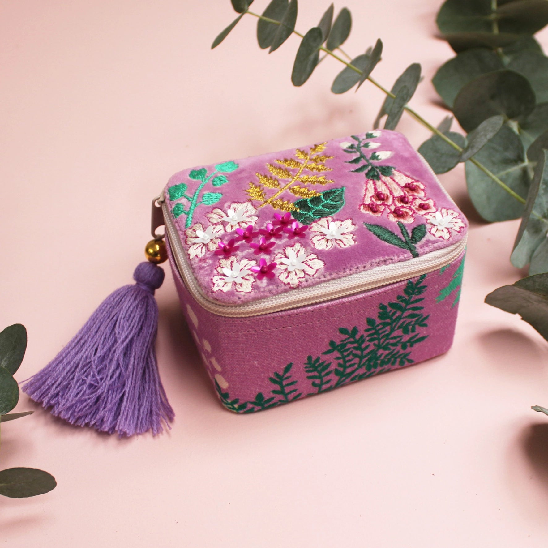 POSY TRINKET BOX - PURPLE