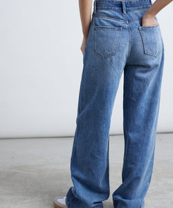 WIDE HW JEANS - MEDIUM BLUE