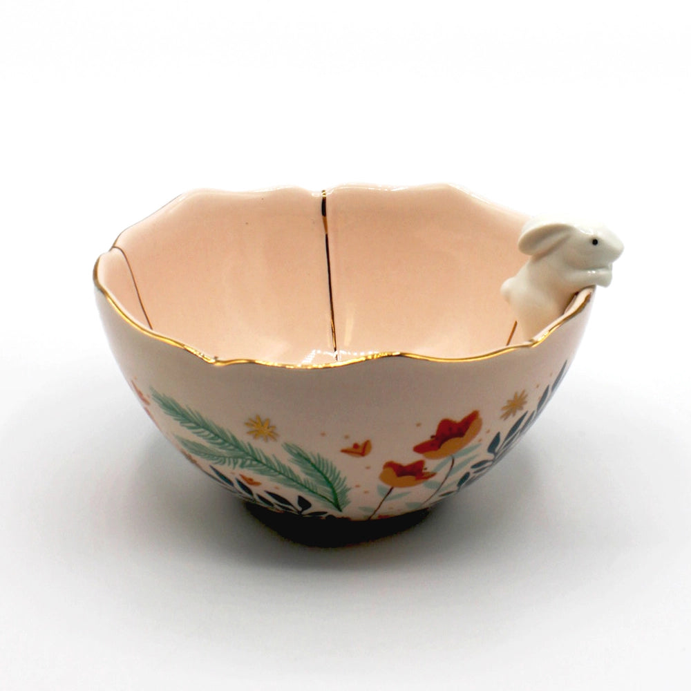 SECRET GARDEN RABBIT BOWL - BEIGE