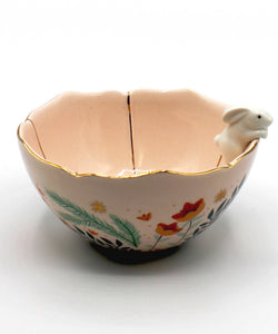 SECRET GARDEN RABBIT BOWL - BEIGE