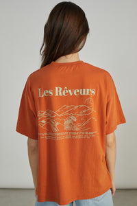 LES REVEURS T-SHIRT - RUST