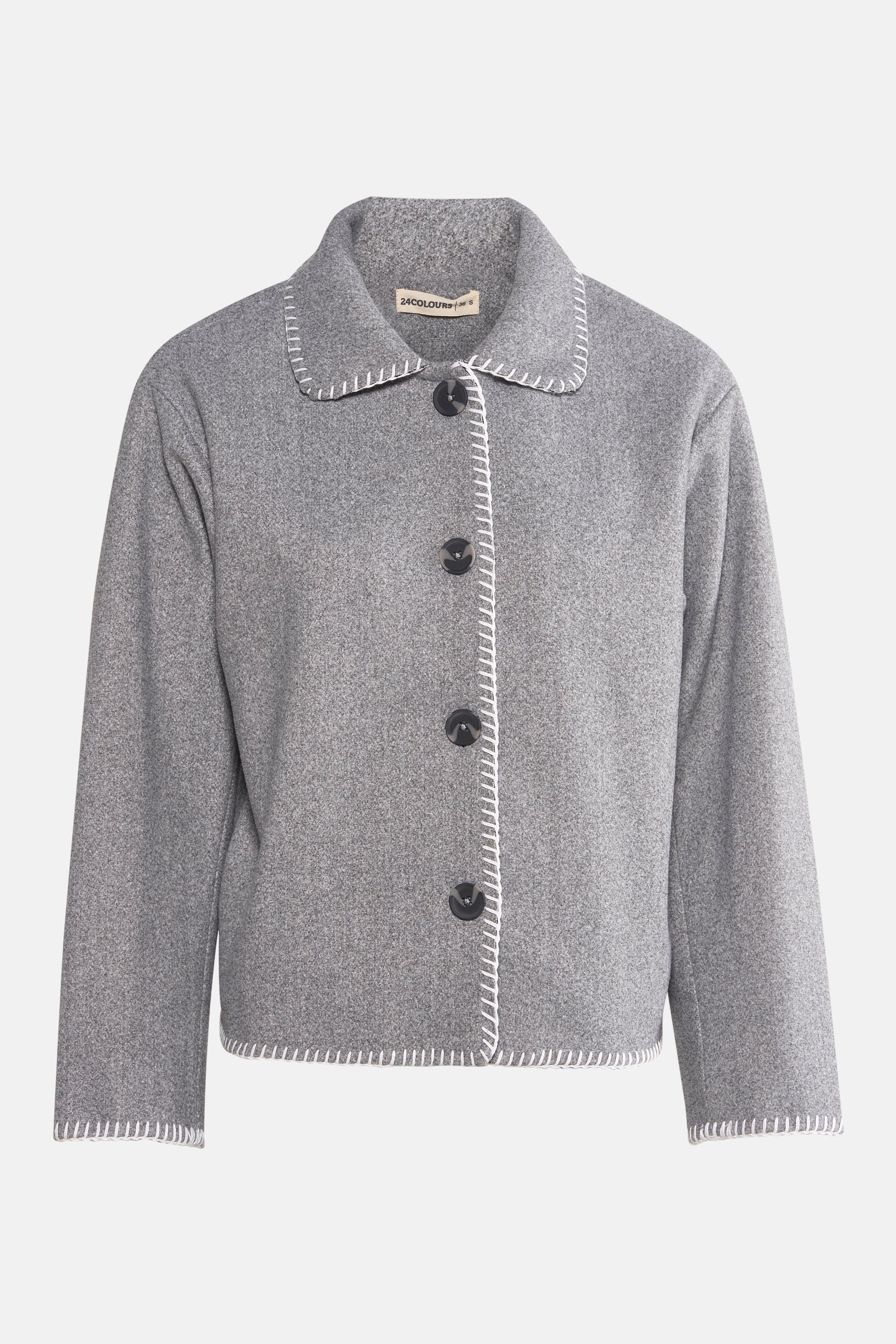 DUFFEL FELT JACKET - GREY