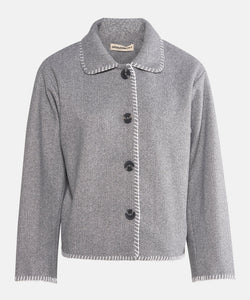 DUFFEL FELT JACKET - GREY