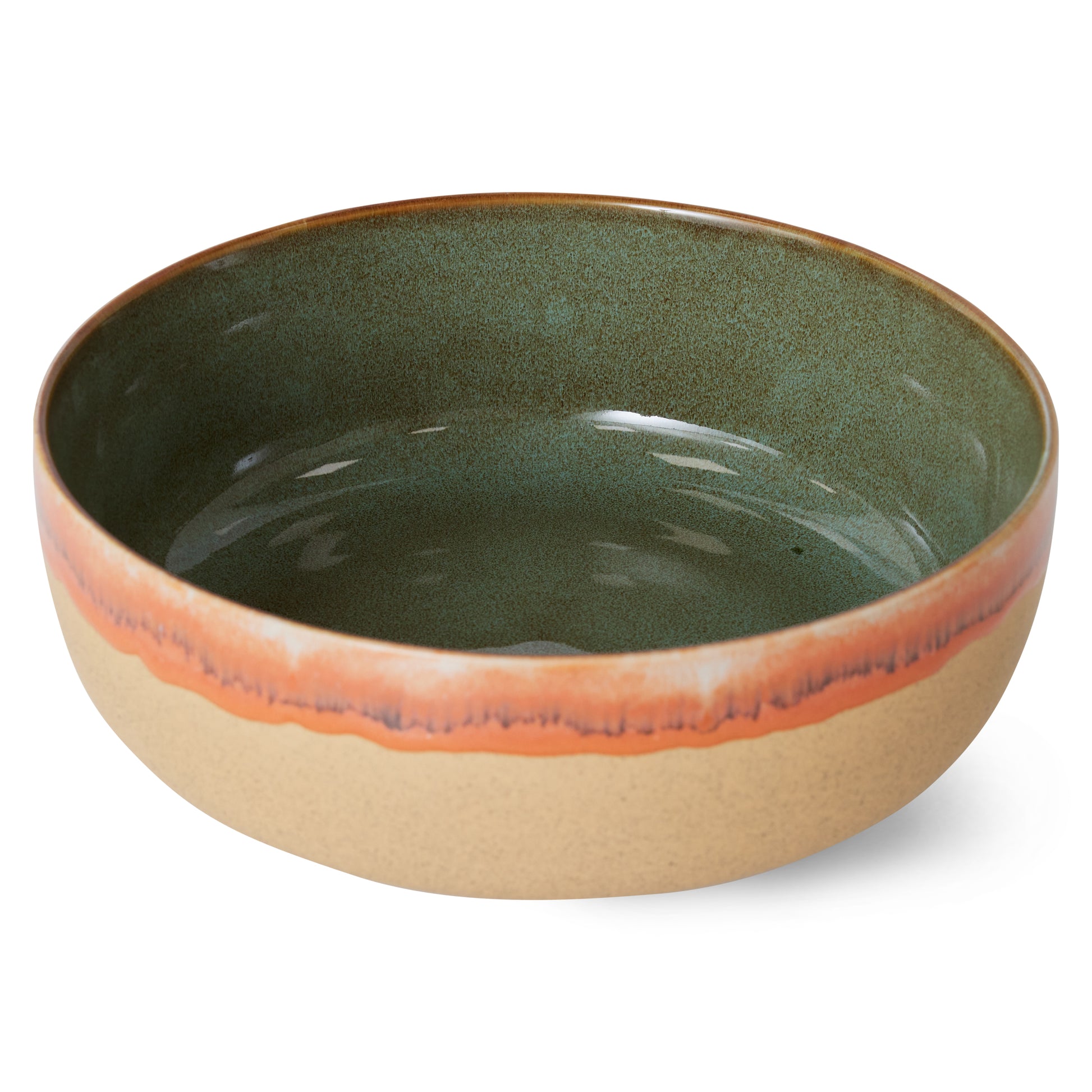 HKliving | 70S CERAMICS SALAD BOWL - SHORE