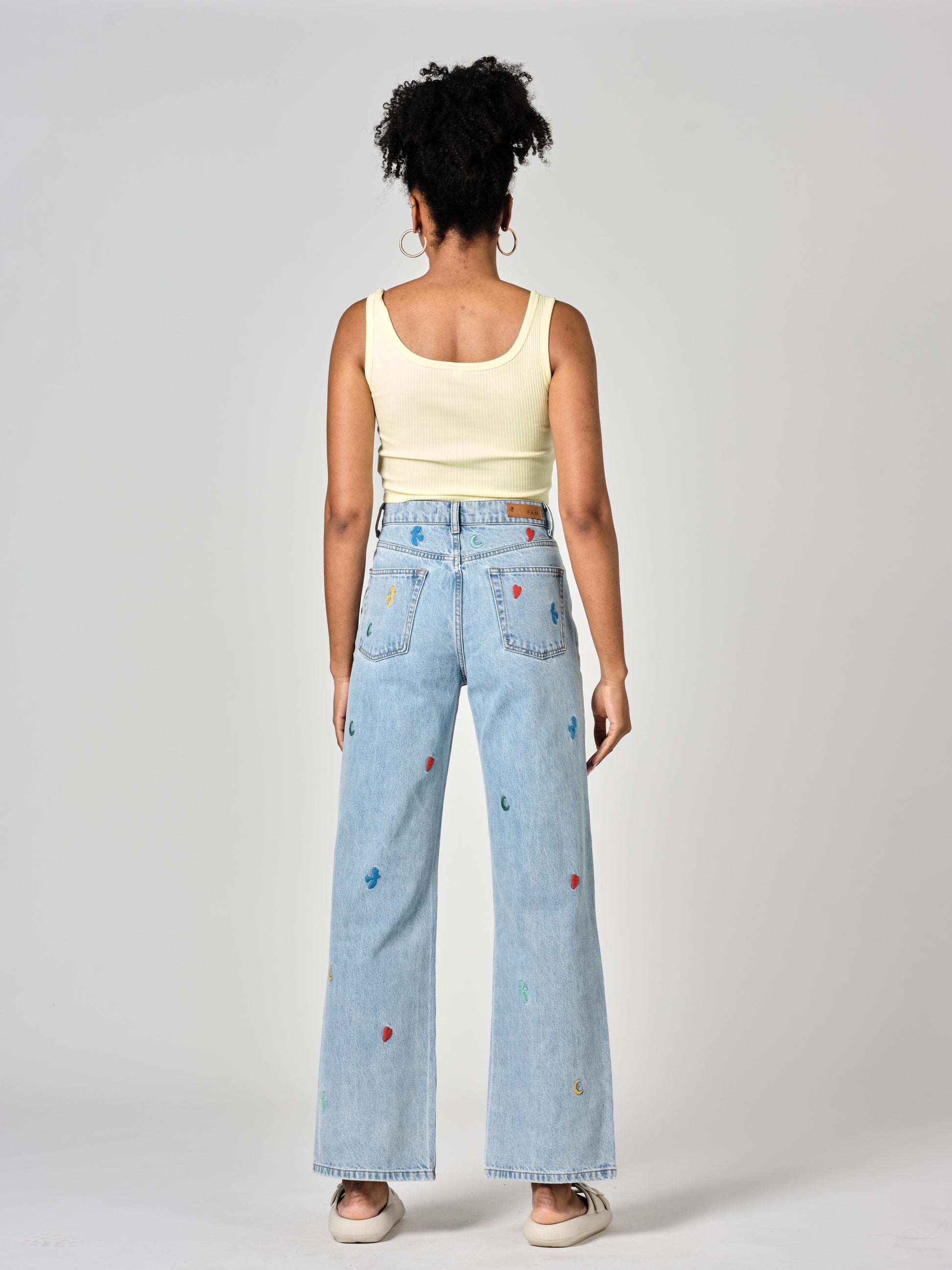 F.A.M. | FOREST LUNA WIDE JEANS - BLUE