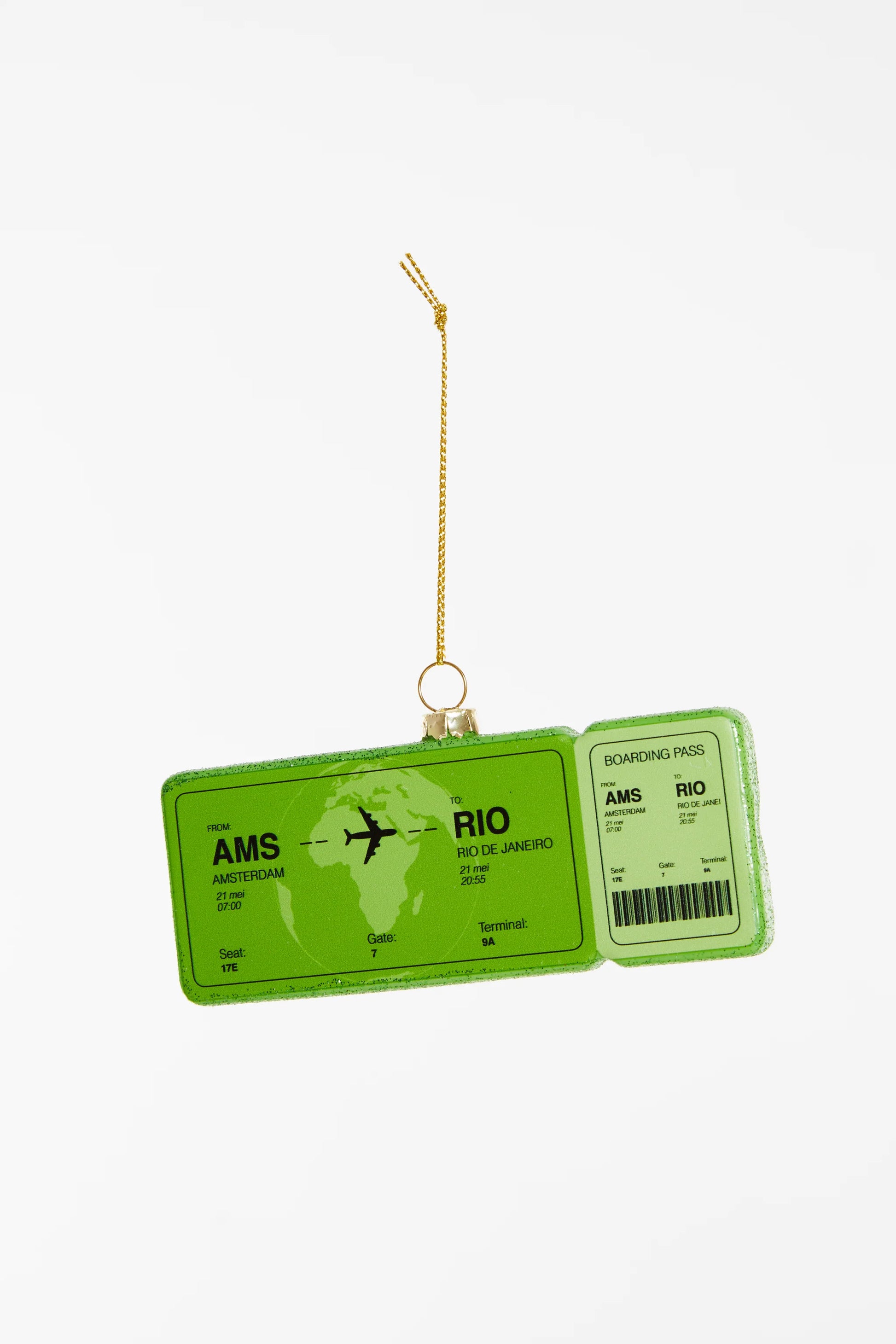 YUP IN DE BOOM | KERSTORNAMENT - BOARDINGPASS RIO