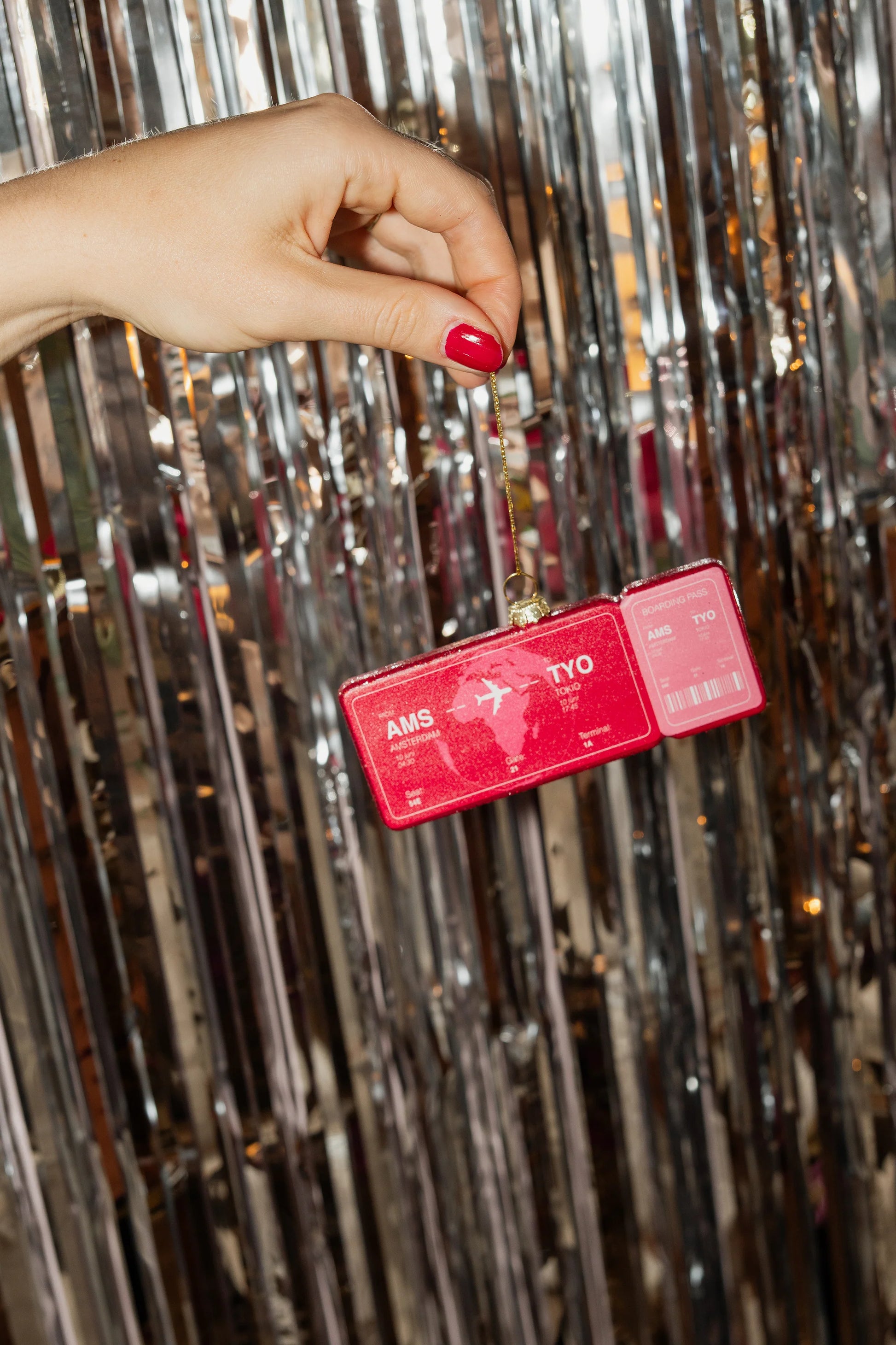 YUP IN DE BOOM | KERSTORNAMENT - BOARDINGPASS TOKYO