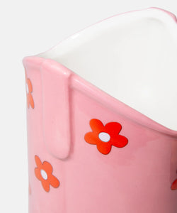 DOIY | RODEO COWBOY BOOT VASE - PINK