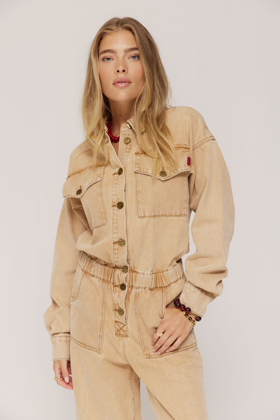 HARPER & YVE |  JACKY JUMPSUIT - BEIGE