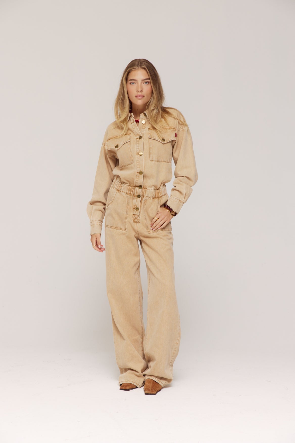 HARPER & YVE |  JACKY JUMPSUIT - BEIGE