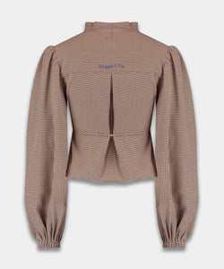 HARPER & YVE | DEBBY LS SHIRT - CHECK DARK FUDGE
