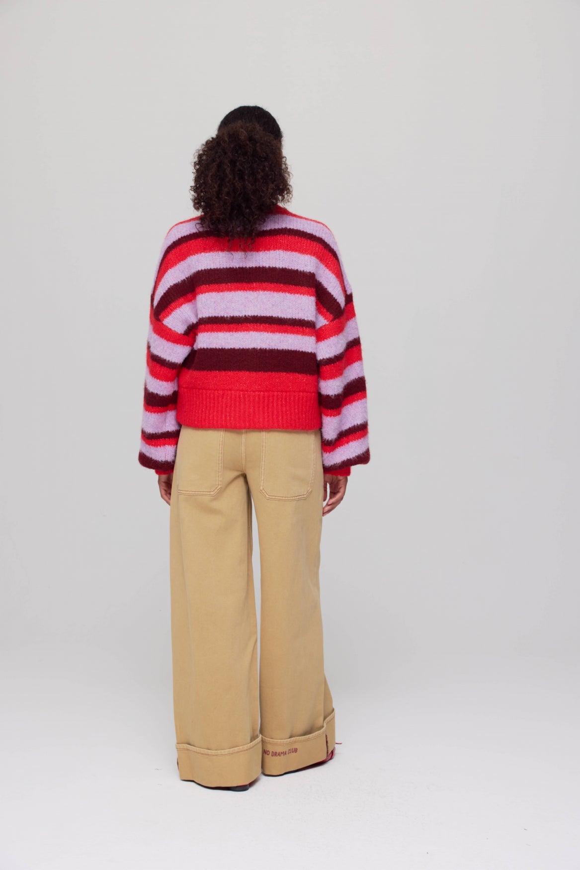 HARPER & YVE |  NOOR CARDIGAN - STRIPE MULTI LILA LOVE