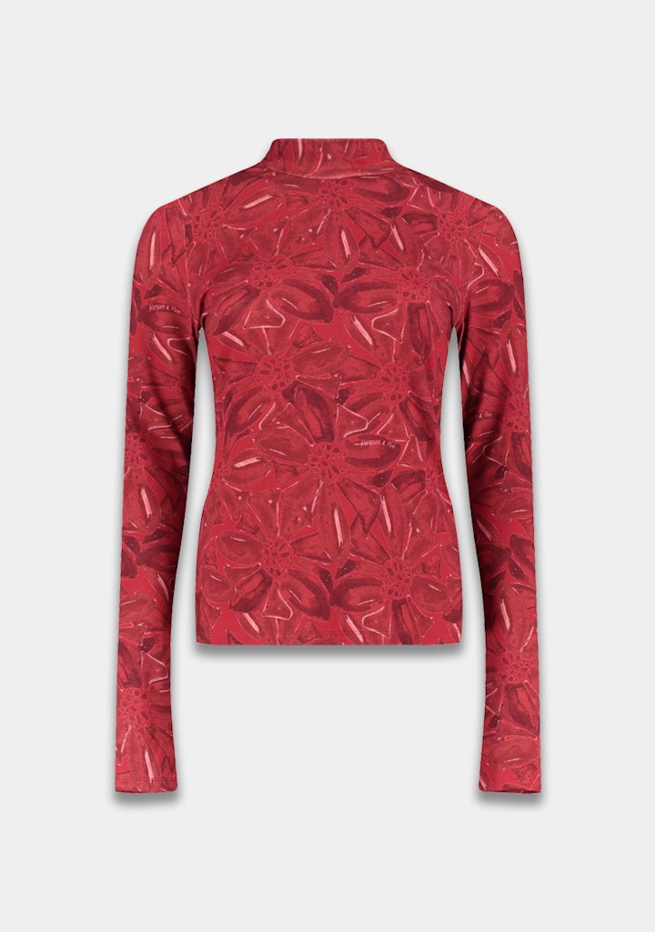 HARPER & YVE | JANE LS TOP - RUBY RED FLOWER