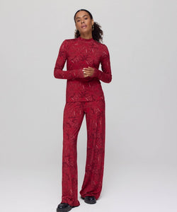 HARPER & YVE | JANE LS TOP - RUBY RED FLOWER