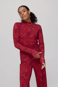 HARPER & YVE | JANE LS TOP - RUBY RED FLOWER