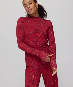 HARPER & YVE | JANE LS TOP - RUBY RED FLOWER