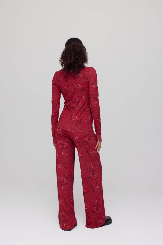 HARPER & YVE | JANE LS TOP - RUBY RED FLOWER