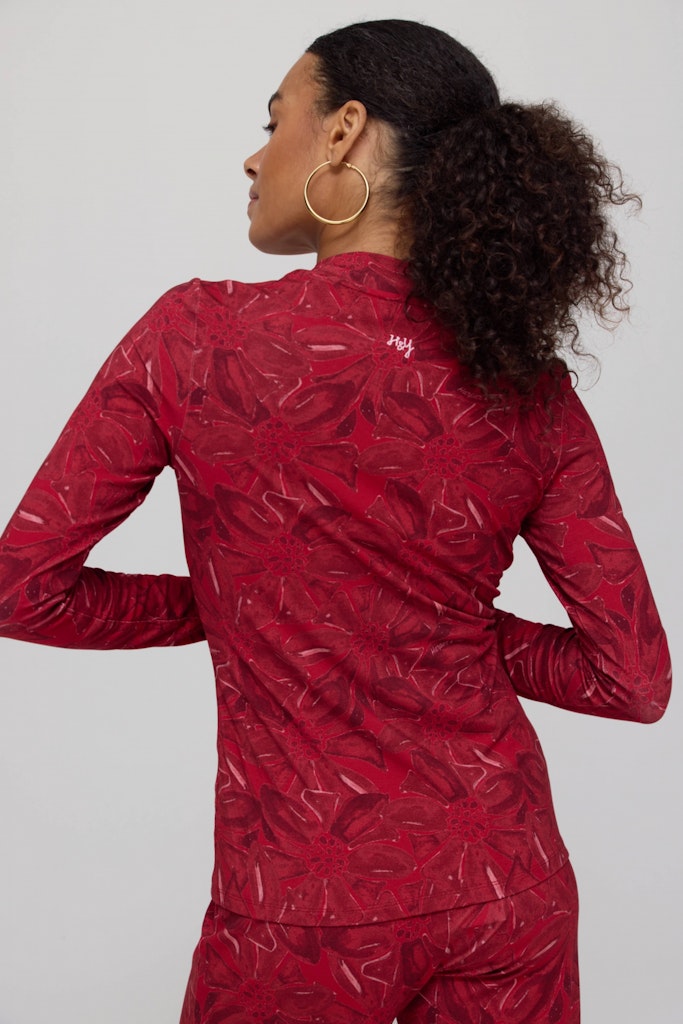 HARPER & YVE | JANE LS TOP - RUBY RED FLOWER