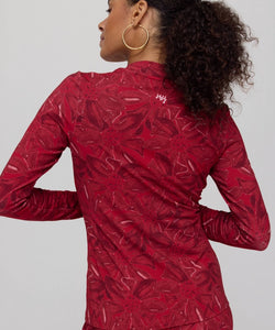HARPER & YVE | JANE LS TOP - RUBY RED FLOWER