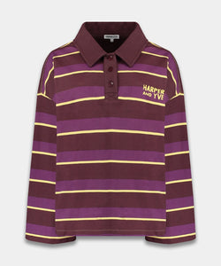 HARPER & YVE | POLLIE JUMPER - STRIPE PURPLE
