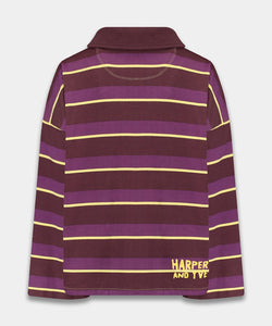 HARPER & YVE | POLLIE JUMPER - STRIPE PURPLE