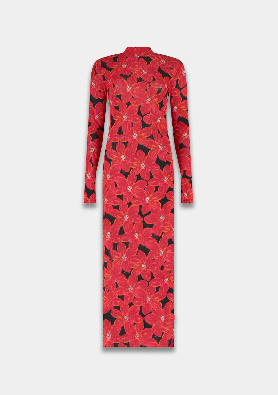 HARPER & YVE | JESSIE DRESS - SPICY RED FLOWER