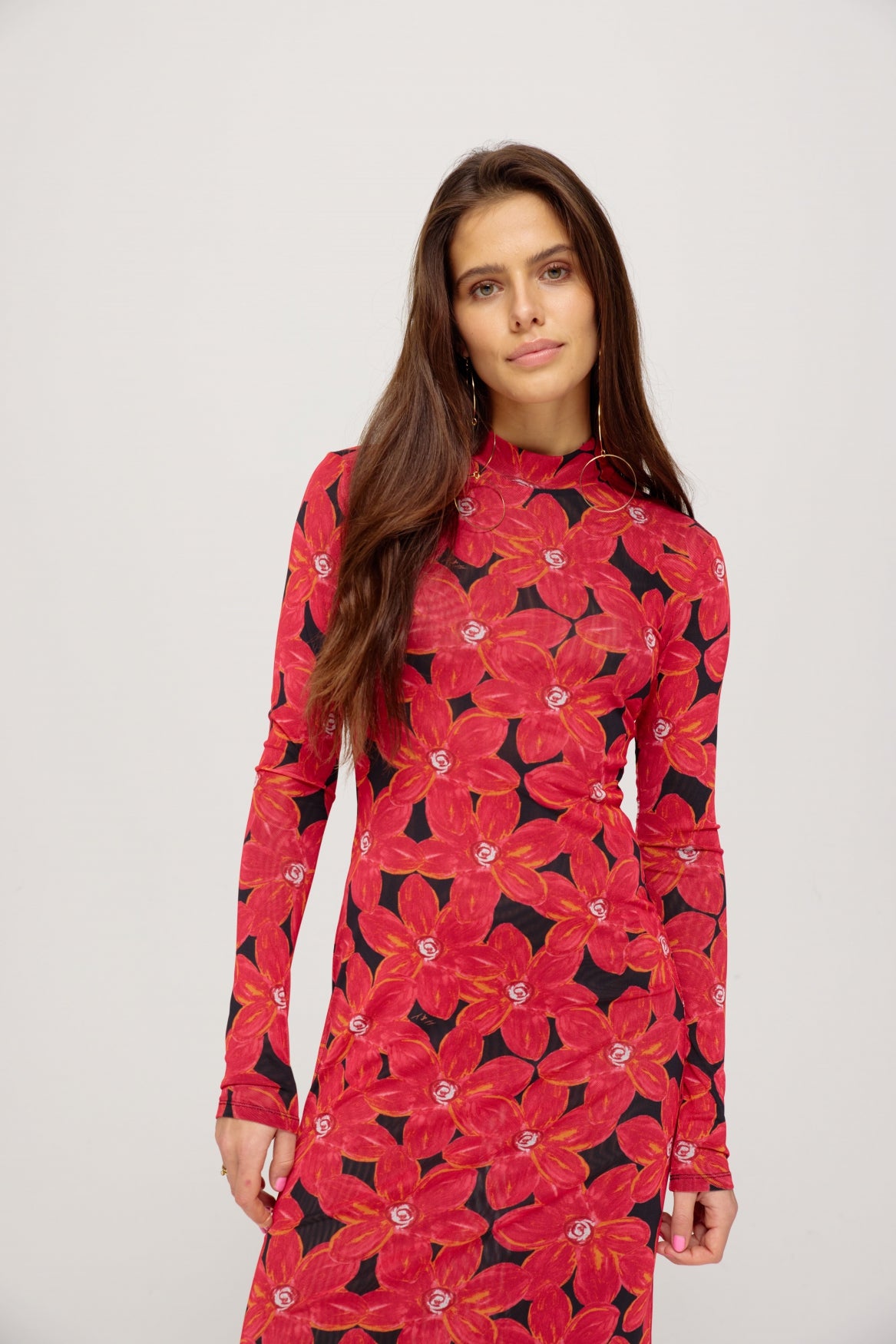 HARPER & YVE | JESSIE DRESS - SPICY RED FLOWER