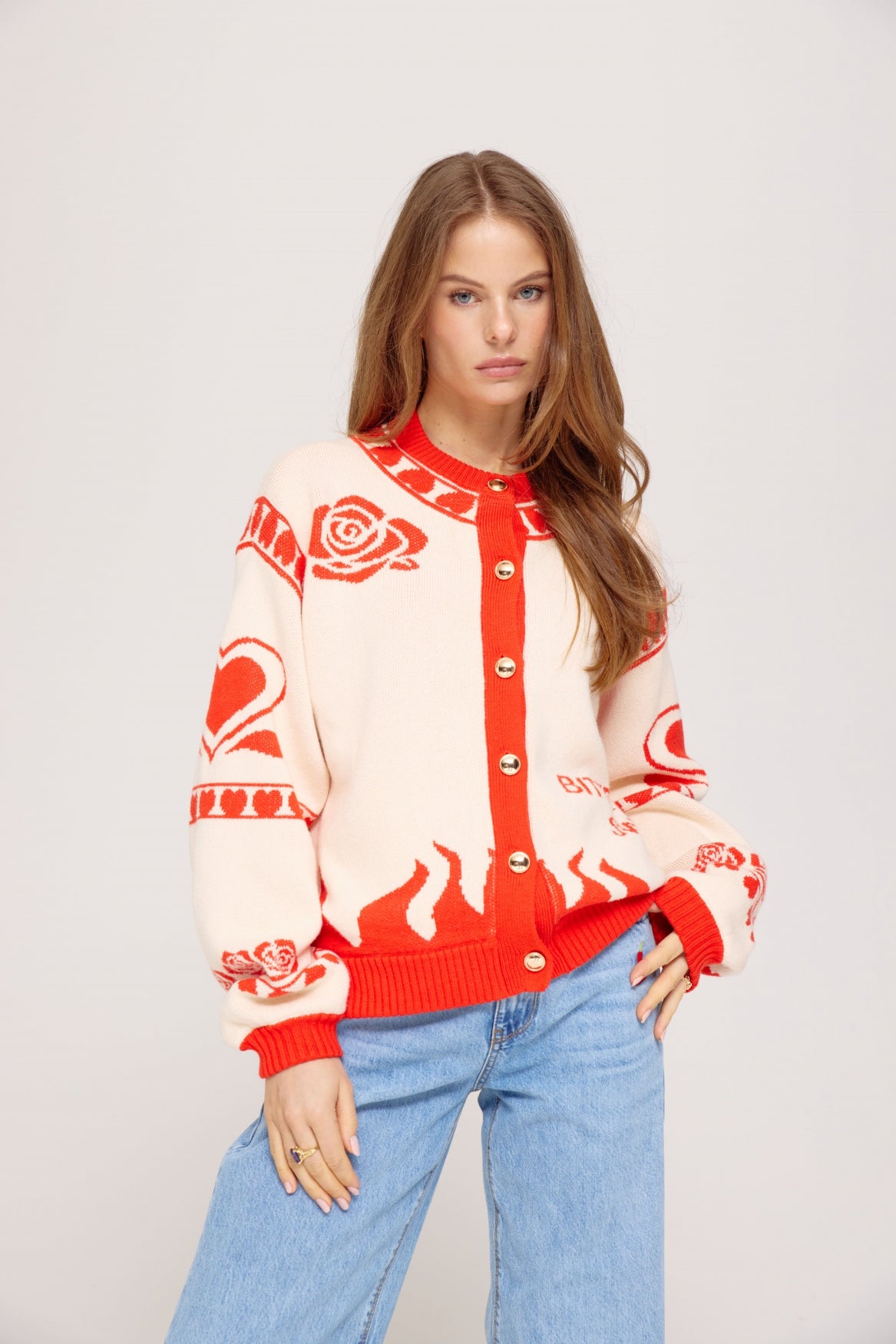 HARPER & YVE |  JAZZ CARDIGAN - SPICY RED