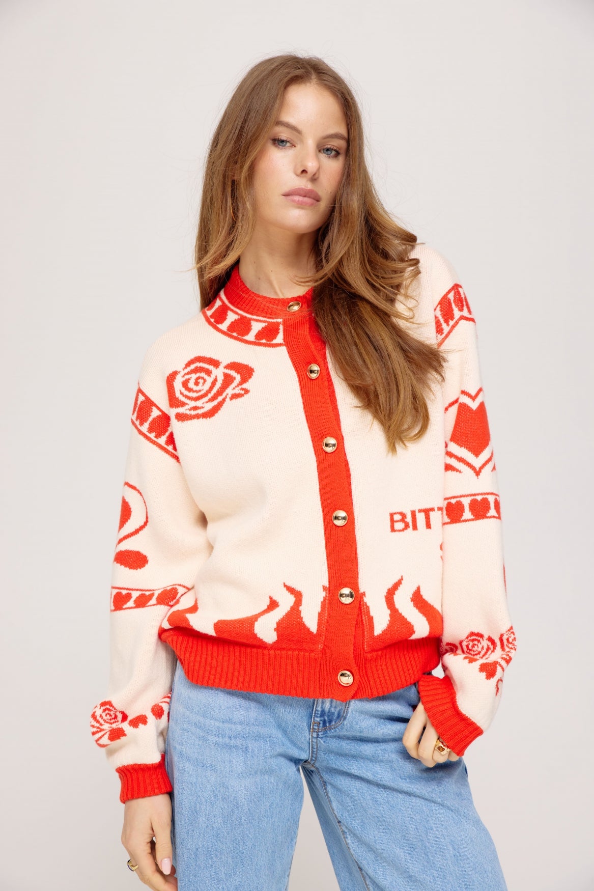 HARPER & YVE |  JAZZ CARDIGAN - SPICY RED