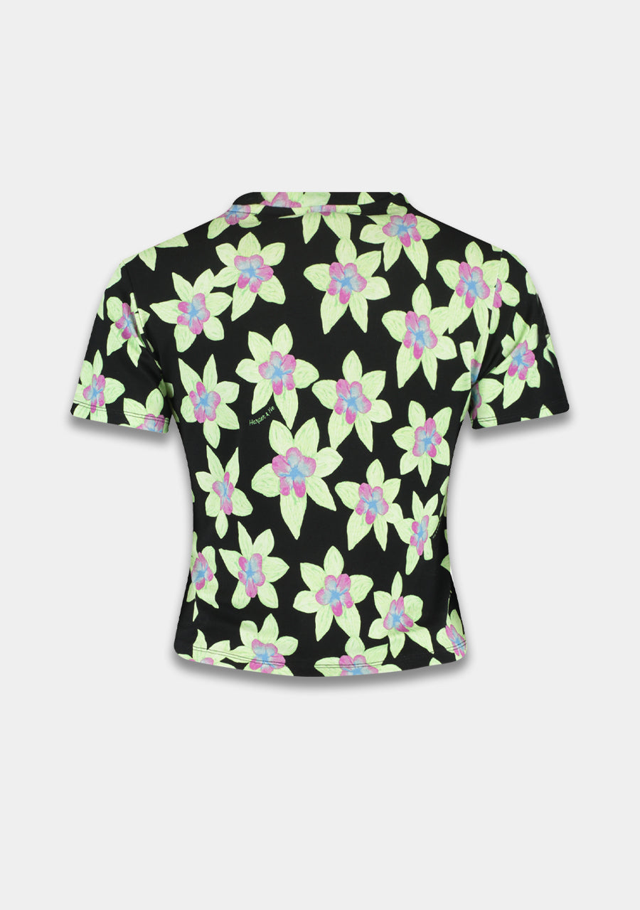 HARPER & YVE | JANE SS TOP - GREEN BLOSSOM