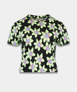 HARPER & YVE | JANE SS TOP - GREEN BLOSSOM