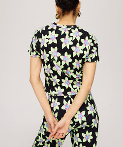 HARPER & YVE | JANE SS TOP - GREEN BLOSSOM