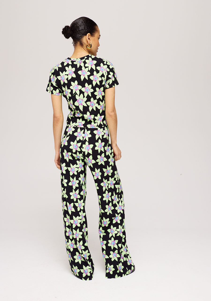 HARPER & YVE | JANE SS TOP - GREEN BLOSSOM