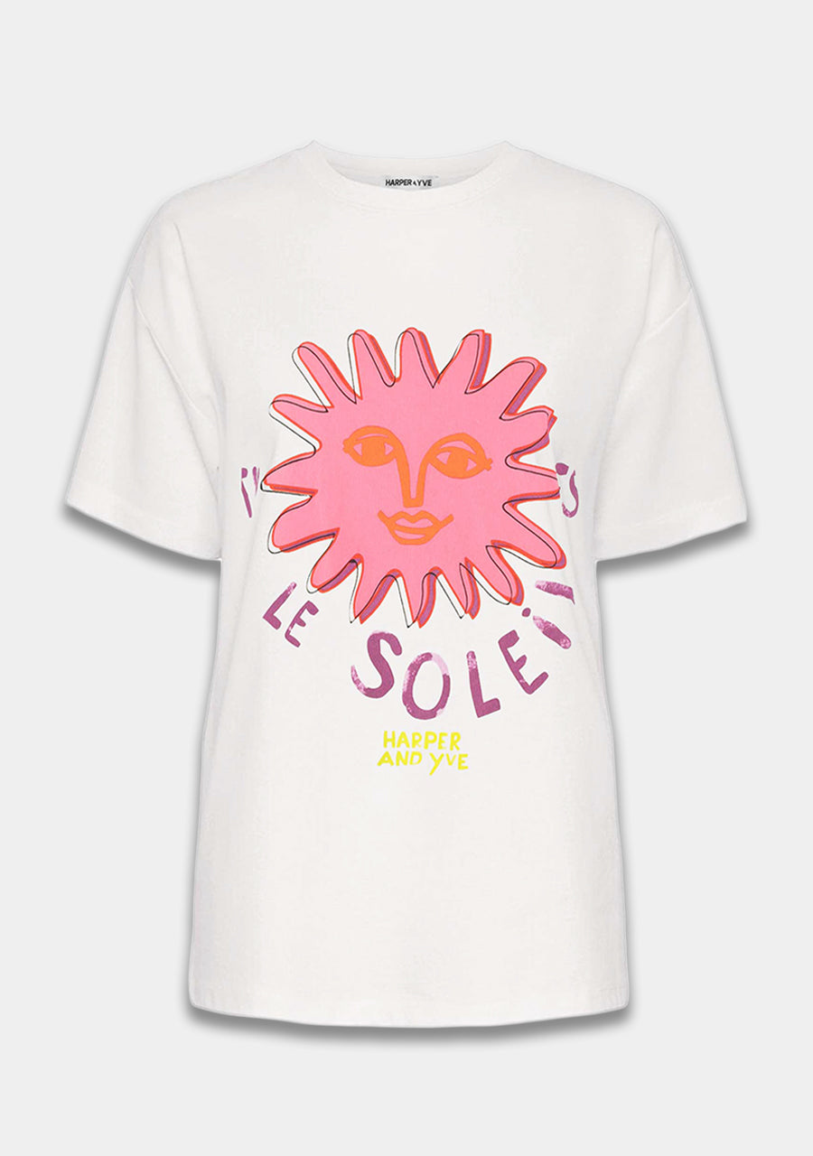 HARPER & YVE | LE SOLEIL SS TEE - ECRU