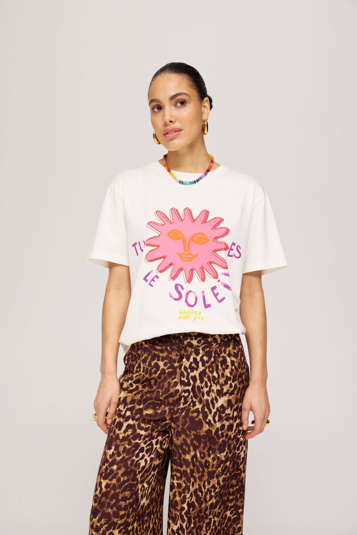 HARPER & YVE | LE SOLEIL SS TEE - ECRU