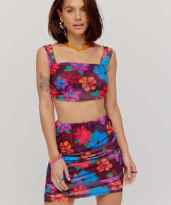 HARPER & YVE | BOWIE SKIRT - MYSTIC FLOWER