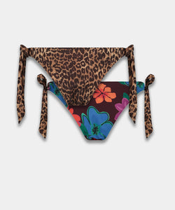 HARPER & YVE | LEXIE 2-WAYS BIKINI BOTTOM - LEXIE LEOPARD & MYSTIC FLOWER