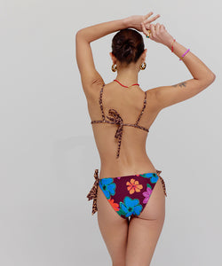 HARPER & YVE | LEXIE 2-WAYS BIKINI BOTTOM - LEXIE LEOPARD & MYSTIC FLOWER