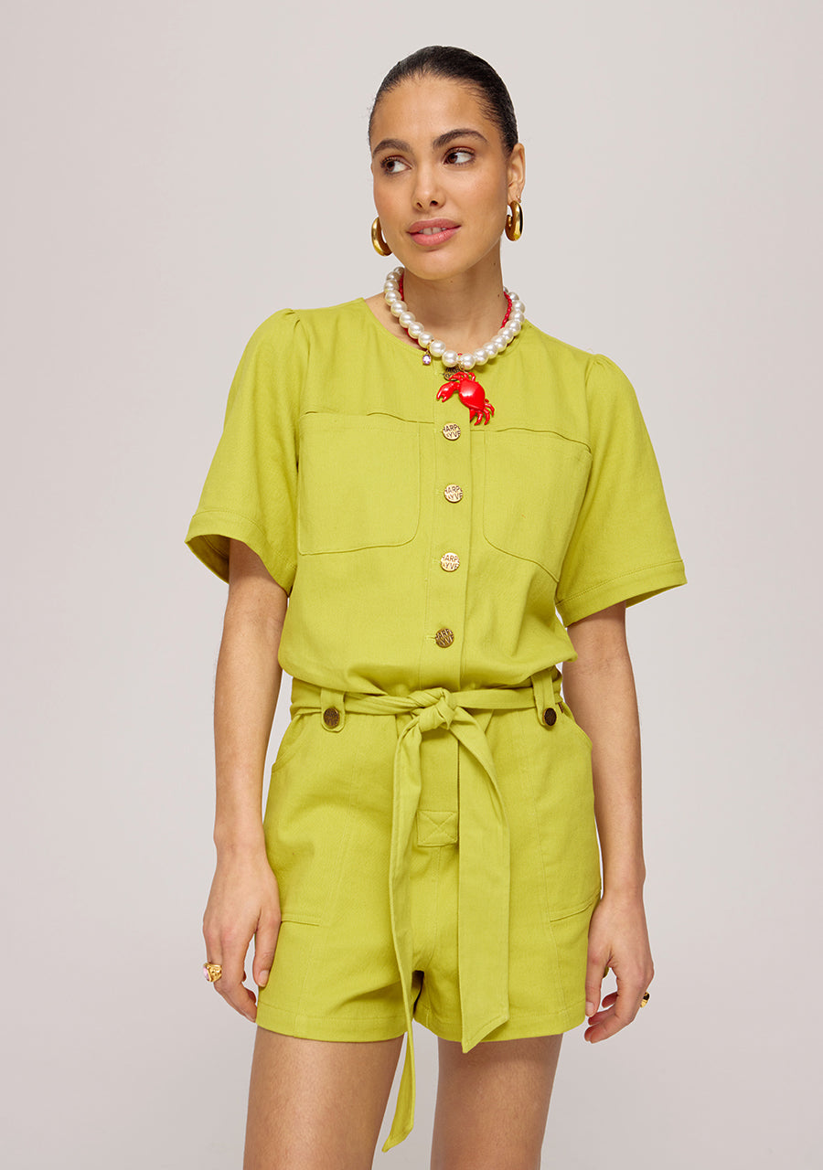 HARPER & YVE | YAEL PLAYSUIT - LIME