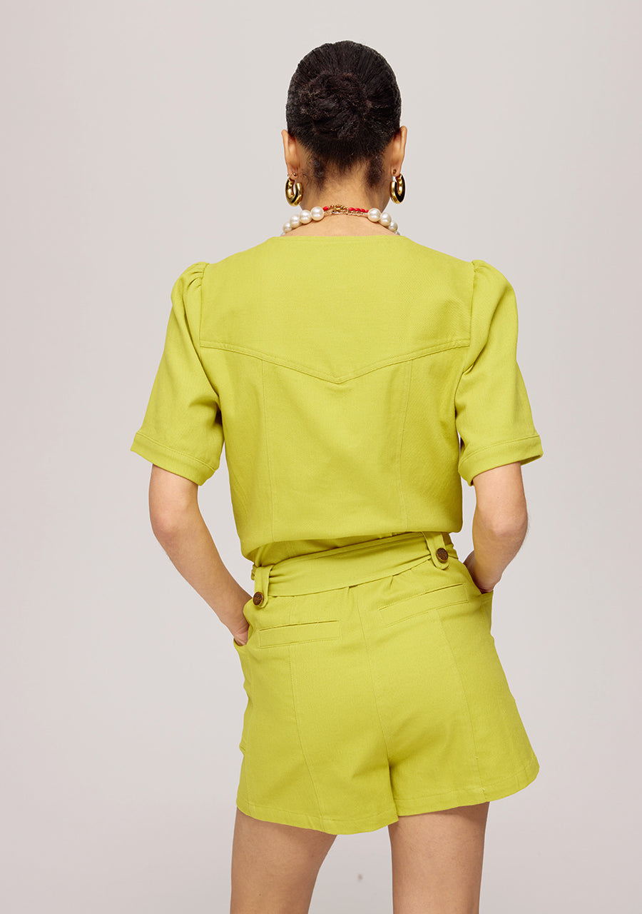 HARPER & YVE | YAEL PLAYSUIT - LIME