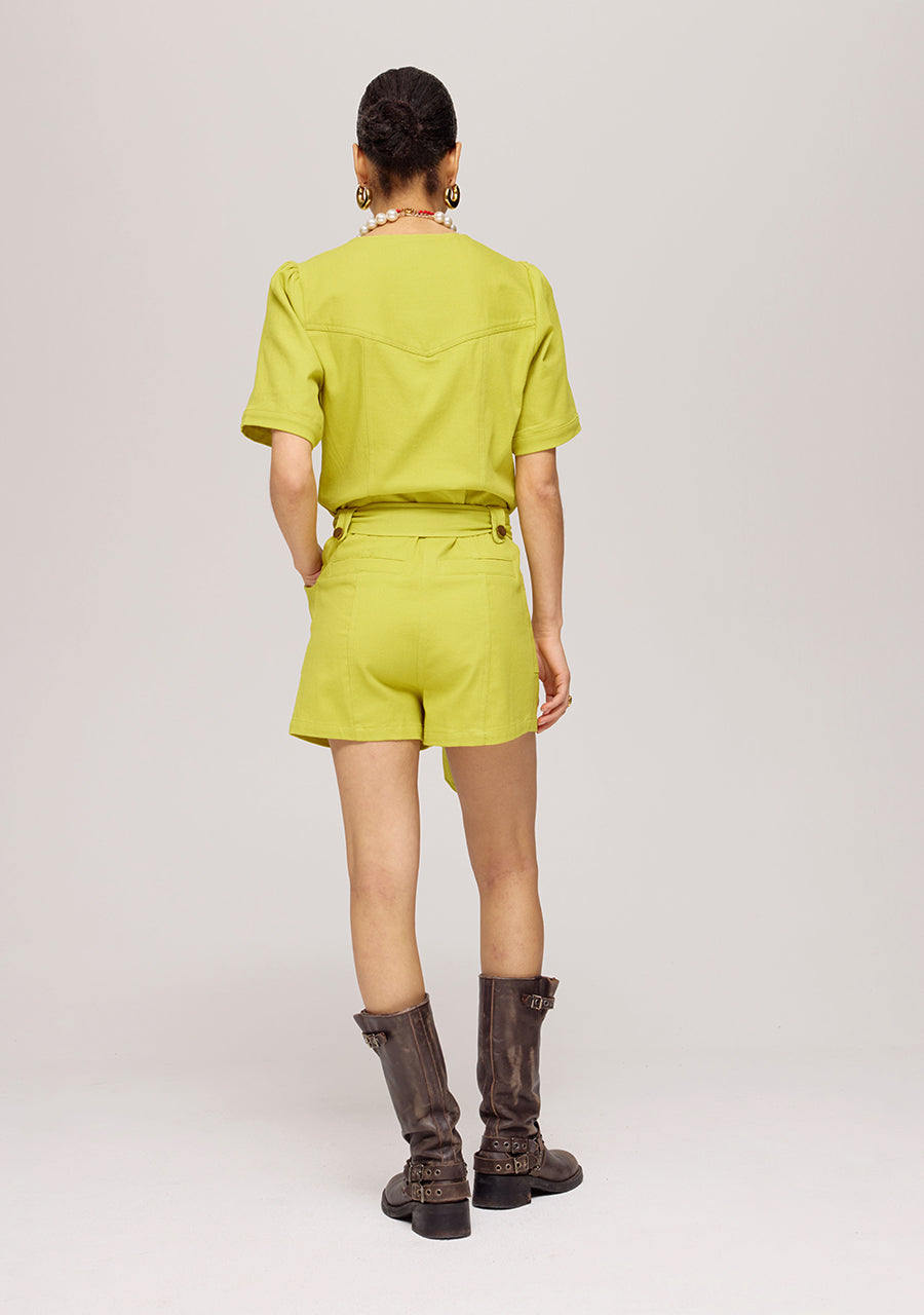 HARPER & YVE | YAEL PLAYSUIT - LIME