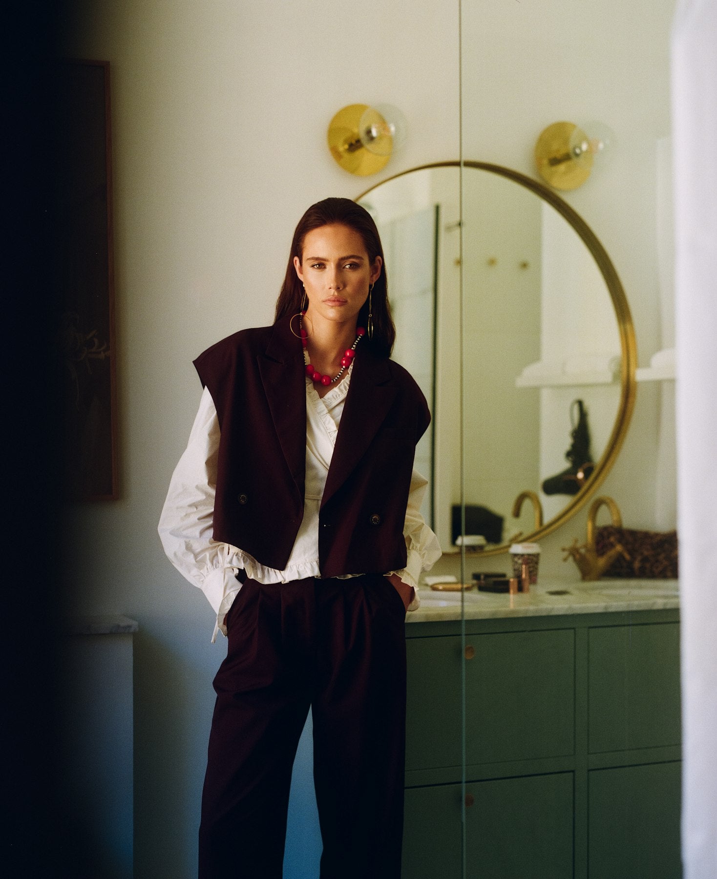 HARPER & YVE | ESMEE GILET - DARK FUDGE
