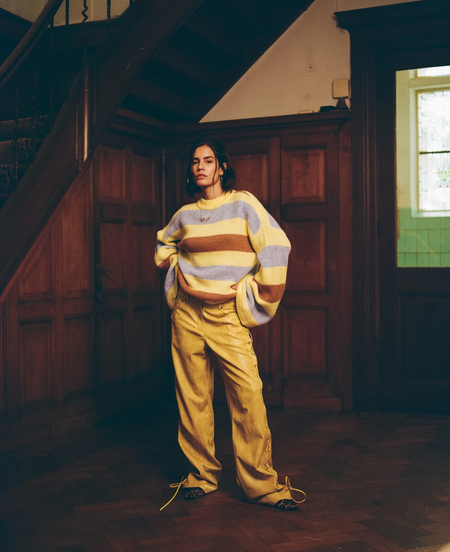 HARPER & YVE |  ALEX JUMPER - MULTI STRIPE YELLOW