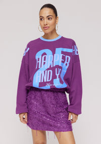HARPER & YVE |  HOW WE PARTY SWEATER - PERFECT PURPLE